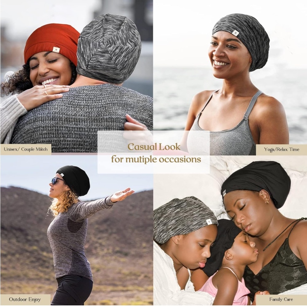 Silk Satin Adjustable Hair Bonnet for Sleeping - Picture 1 of 8